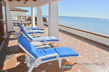 rental patio view overlooking ocean