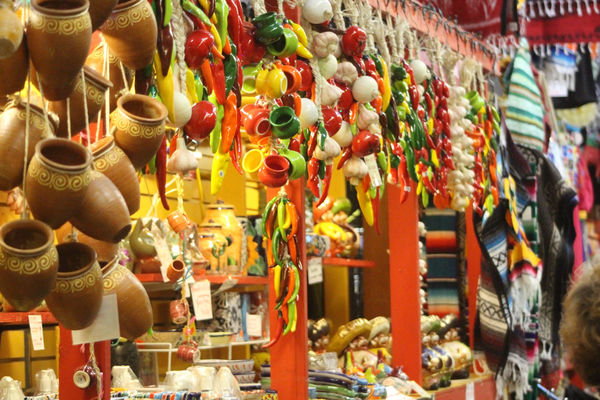  View of a Mexican market